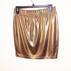xhilaration gold shimmer sparkle skirt large